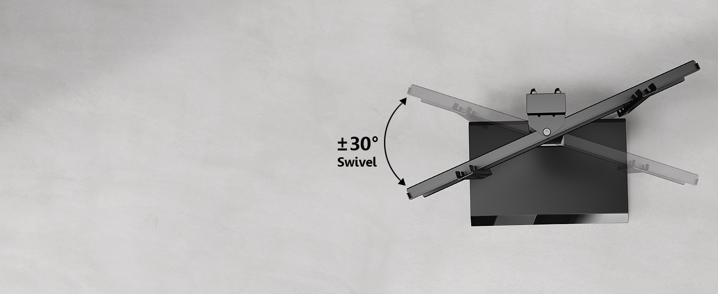 Підставка для телевізора FITUEYES на підлозі, поворотна, регульована по висоті, для телевізорів 32-75 дюймів, до 40 кг, VESA 400x600