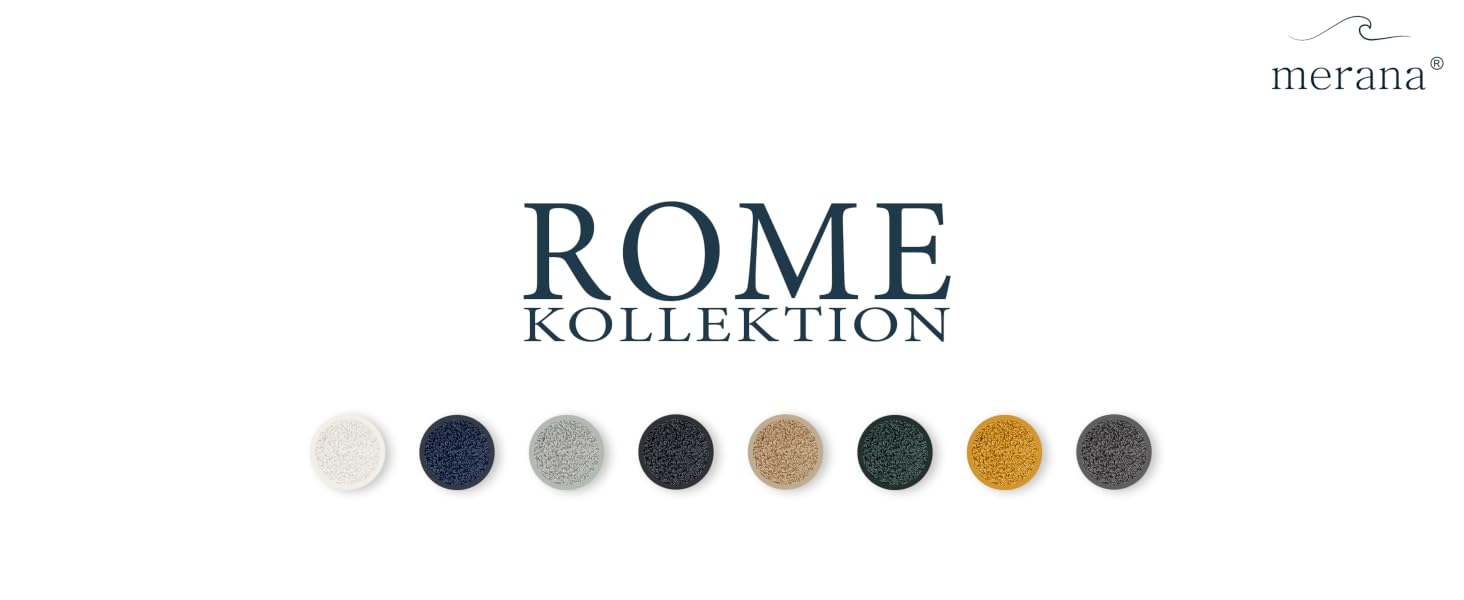 Набір махрових рушників Merana Rome Graphite Black, 100% бавовна, преміум якість 590 GSM, Oeko-TEX (8 предметів: 2 банні, 2 рушники для рук, 4 гостьові)