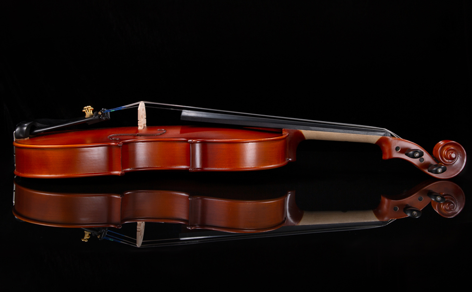 Скрипка Aileen Violin 4/4 для дорослих, скрипка для початківців, глянцевий античний дизайн