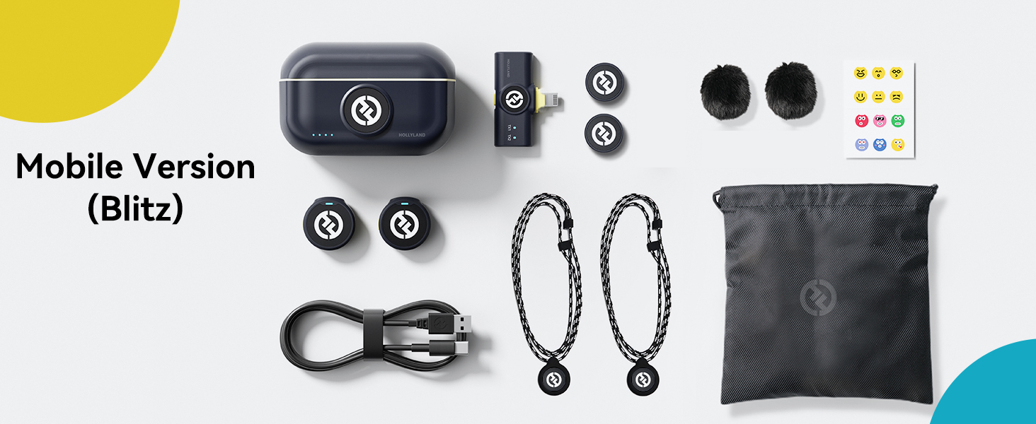 Hollyland Lark M2 Бездротовий петличний мікрофон для iPhone 15/16/17 та Android, 300м радіус дії, Hi-Fi звук, шумозаглушення, 30 годин роботи, міні-мікрофон для відео (2TX + USB-C RX + зарядний кейс) (Комбо (2TX+3RX), білий)