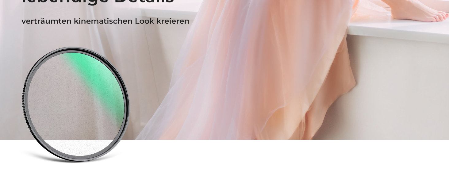 Фільтр K&F Concept 62мм Комбінований Soft & Mist 1/4, Оптичне скло, Nano-Xcel покриття