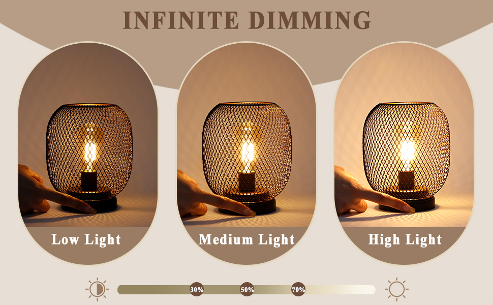 Настільна лампа JHY DESIGN Gold Schwarz: 2 шт. з LED-лампочками, чорний та золотий, для спальні, вітальні, вечірки, саду