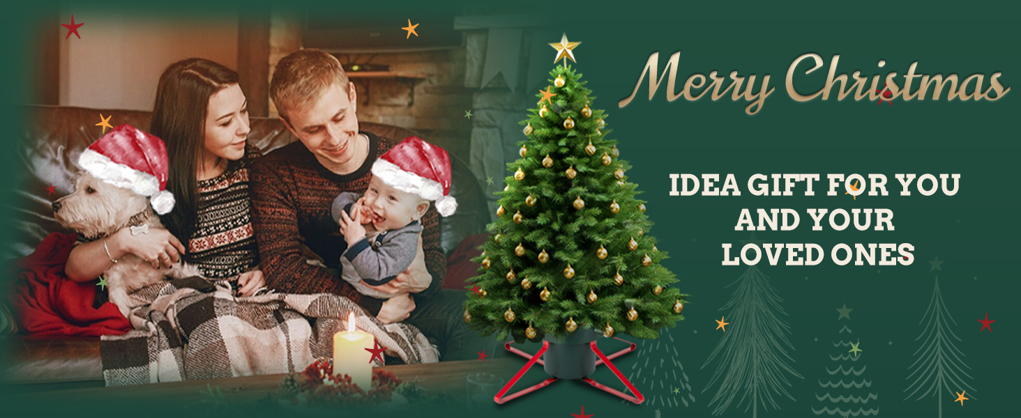 Підставка для ялинки з водою PUDO: міцна, для ялинок до 2,5м, зелений колір