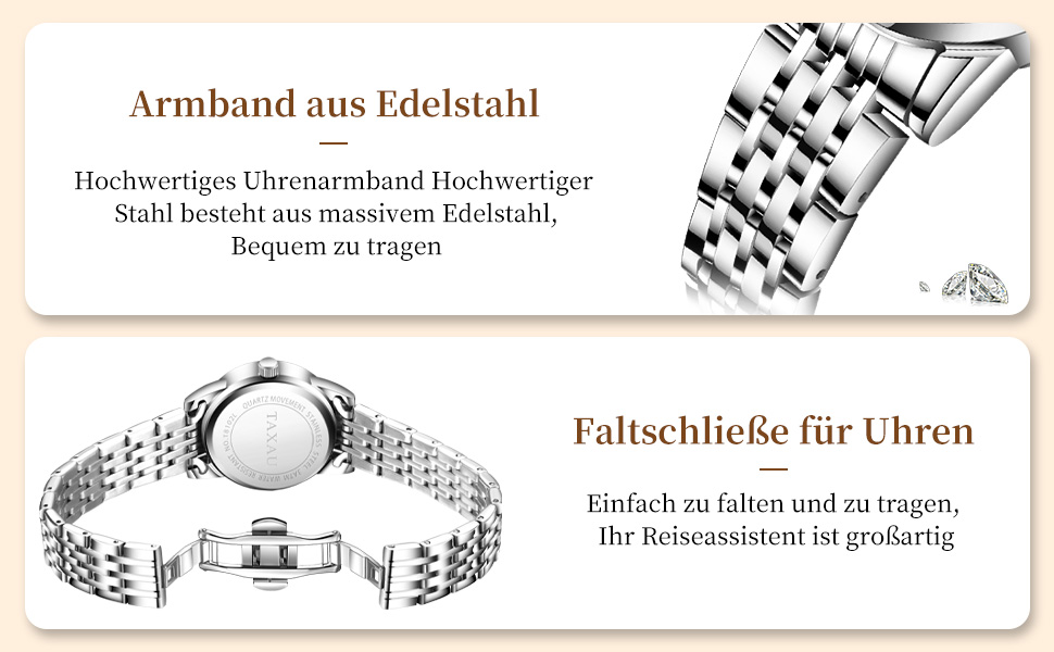 Жіночий годинник з арабськими цифрами, маленьке циферблат, Easy Read, з датою, з нержавіючої сталі, водостійкий, сріблястий браслет, біле циферблат (8102g)