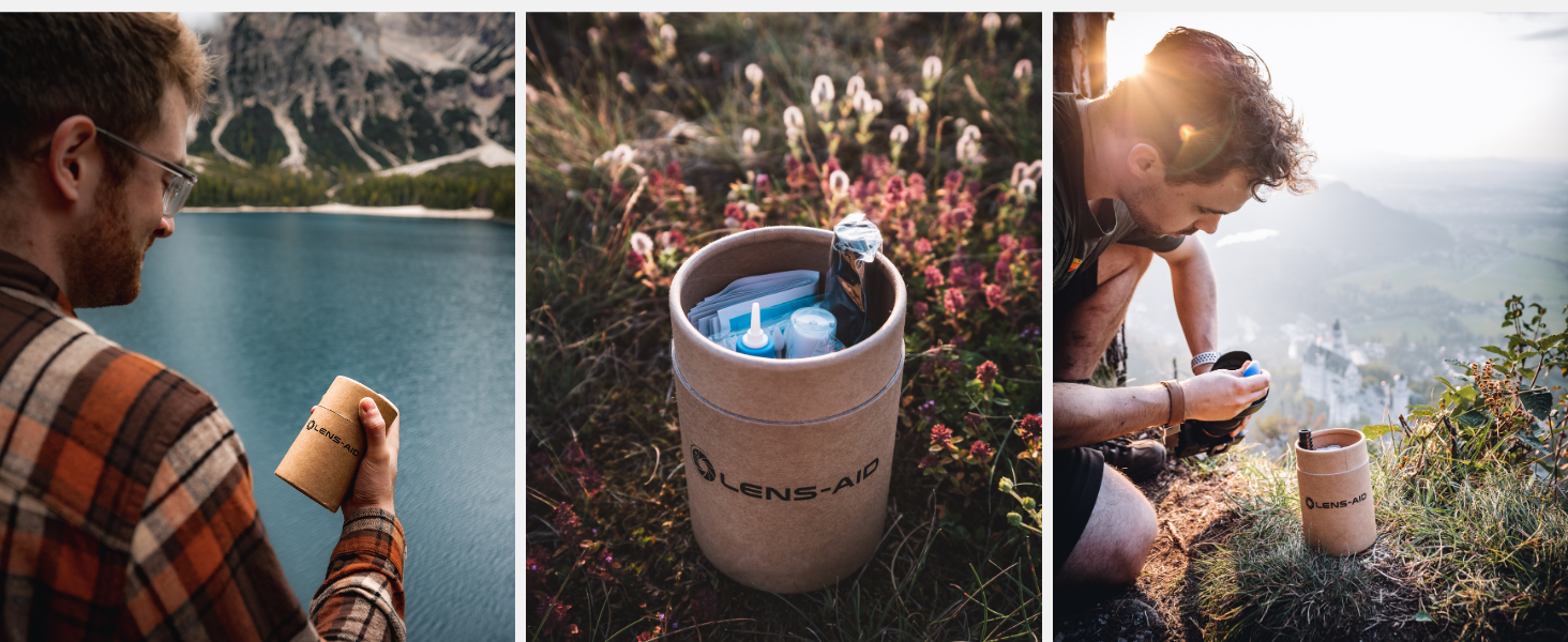 Набір для чищення камери 8-в-1 LENS-AID: для повноформатних, APS-C камер та об'єктивів. Включає рідину для чищення, мікрофібру, стайки, вологі серветки, пензлик, повітряний насос та інше