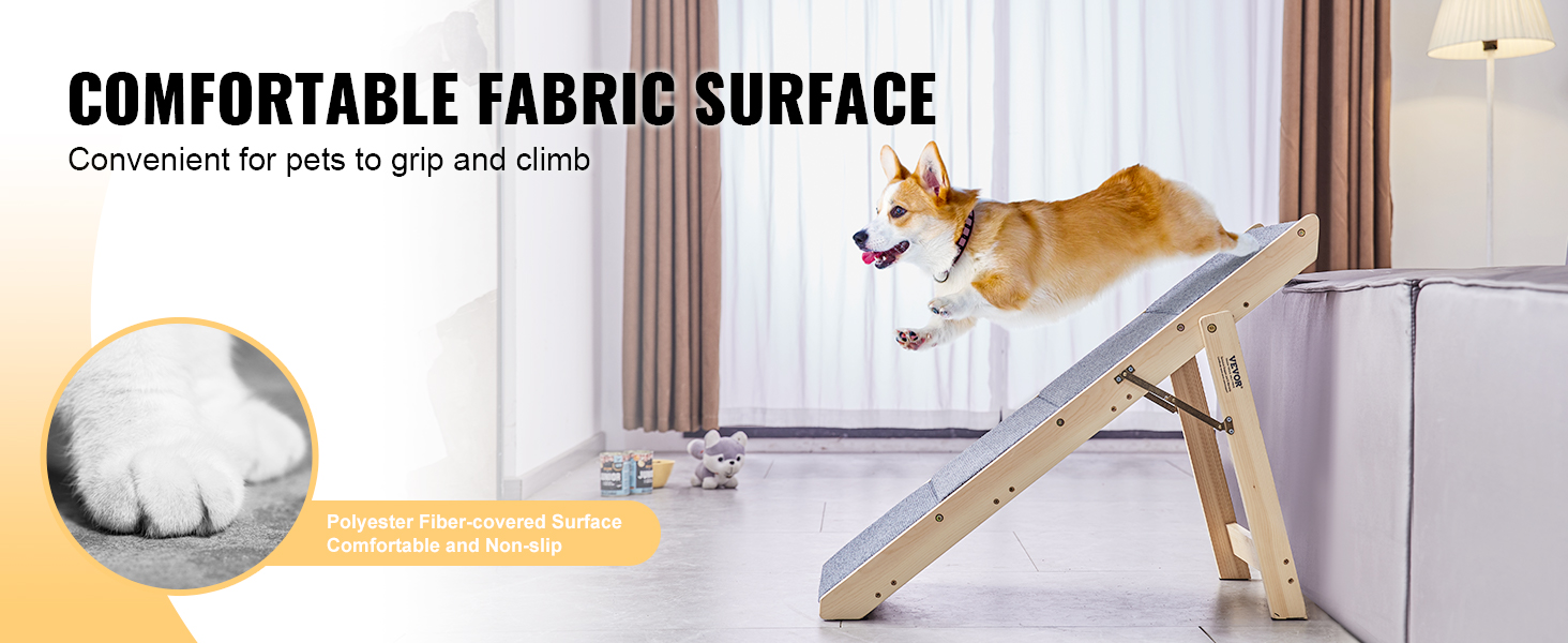 Дерев'яна сходинка для домашніх тварин VEVOR, 2-в-1, складана, для собак та котів, 4 сходинки, до 68 кг