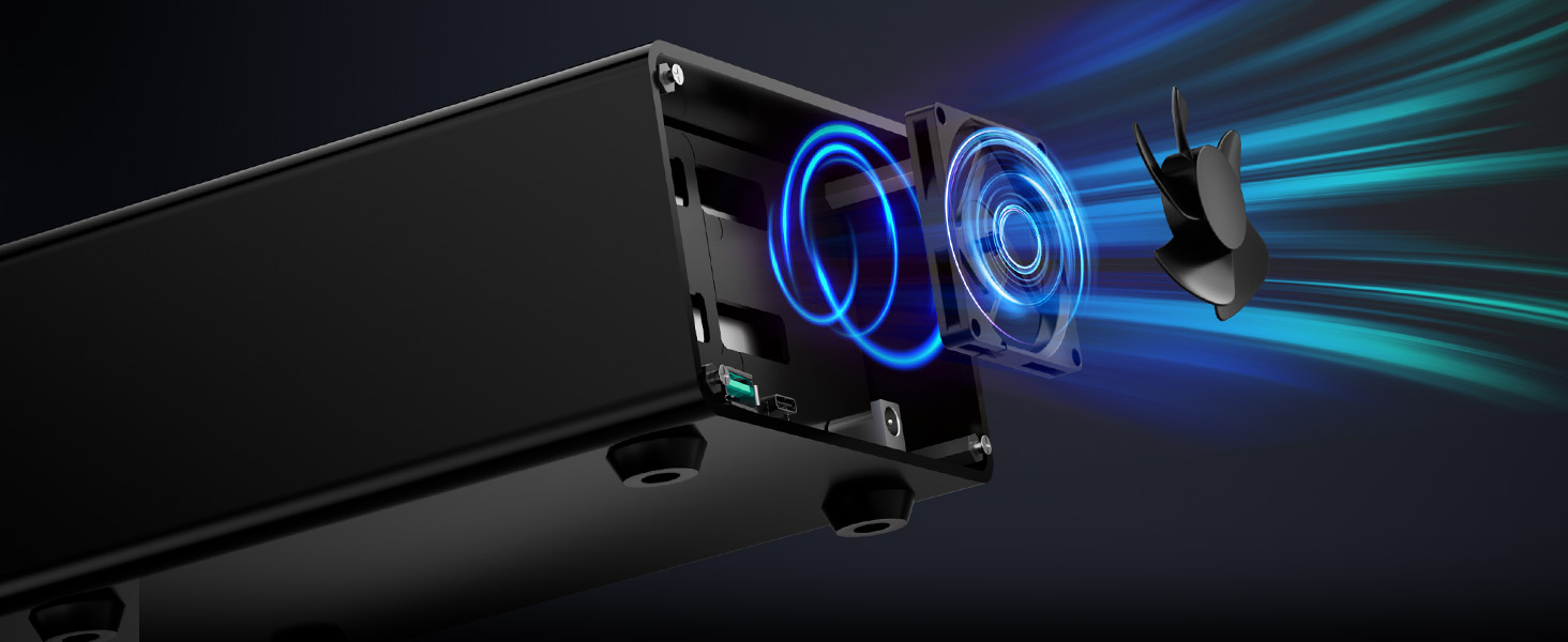 Корпус для жорстких дисків 10Gbps Dual Bay з алюмінію та вентилятором для 2.5/3.5 SATA HDD/SSD з USB A/C 3.2, Hot Swappable, Daisy Chain, DAS (без RAID/NAS)