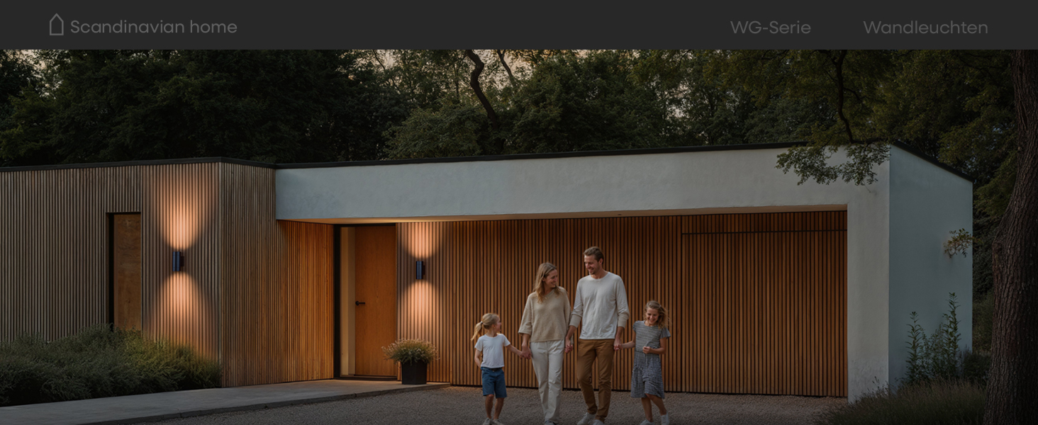 LED-стінна лампа для дому в скандинавському стилі, Aussen & Innen, регулювання яскравості, IP65, 230V, 6W, тепле біле світло 3000K, 700lm, зовнішня лампа на стіну, зовнішня лампа, внутрішня лампа, зовнішнє освітлення фасаду, настінна лампа (серія Wg, Антрацит Ral 7016, 2 шт.)