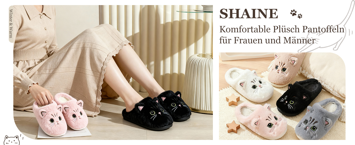 Теплі плюшеві тапочки Shaine для дому: жіночі, чоловічі, унісекс, з антиковзанням, бавовна, колір рожевий (38/39 EU)