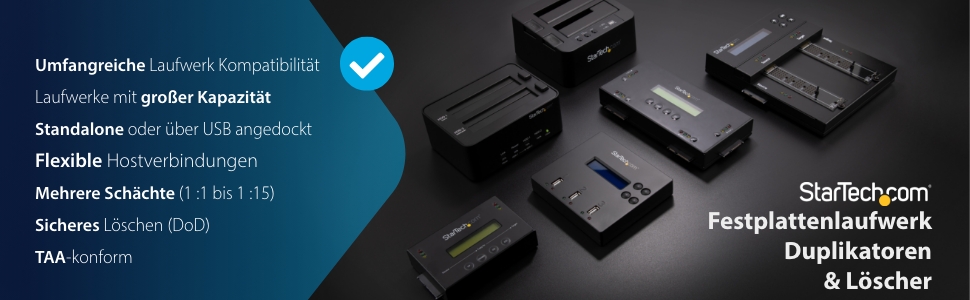 Дублікатор жорстких дисків StarTech.com USB 3.1 (10Gbps) Standalone HDD Docking Station, SDOCK2U313R