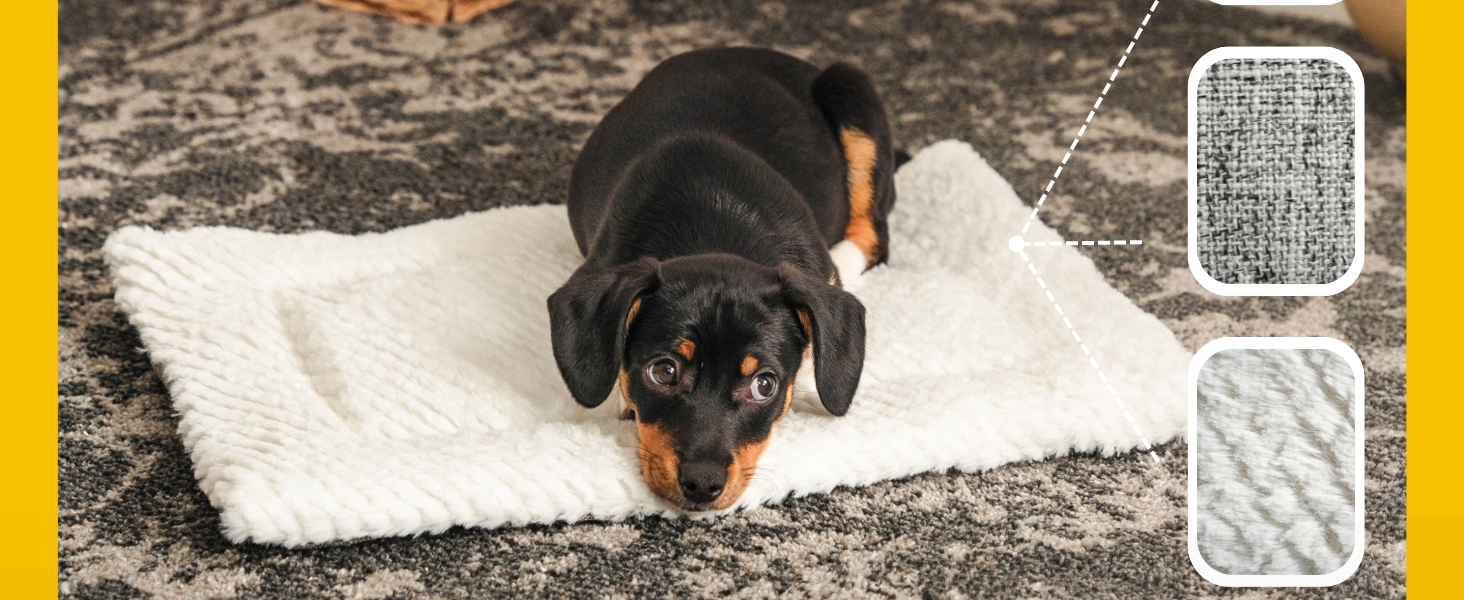 Килимок-підстилка Lionto для собак та котів, теплий, з підкладкою, 60x45 см, сірий. Миючий, з міцною та пухнастою стороною, захист від холоду для тварин будь-якого розміру.