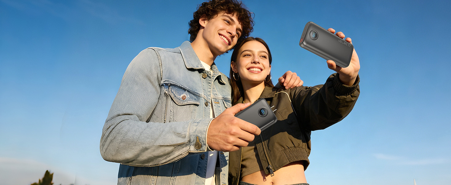 Потужний Power Bank 27000mAh 22.5W з підтримкою PD 3.0 та QC 4.0, зовнішній акумулятор USB-C зі швидкою зарядкою та LED-дисплеєм для iPhone, Samsung, iPad та смартфонів