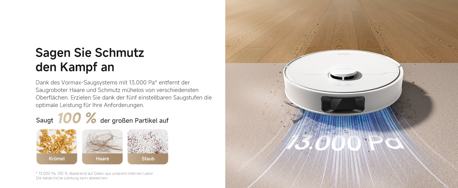 Робот-пилосос Dreame D10 Plus Gen 2 з функцією миття, автоматичним випорожненням, LiDAR-навігацією, потужністю 6000 Па та акумулятором на 285 хвилин