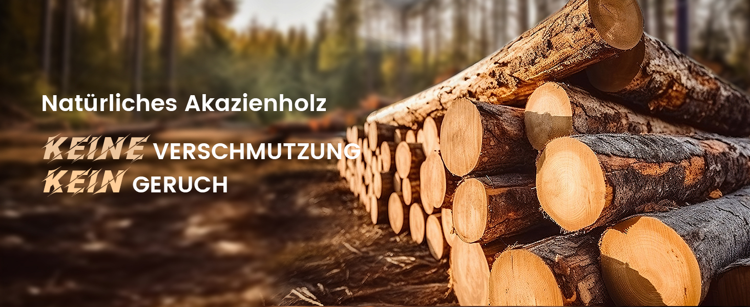 Набір кухонних ножів Messerset 7 предметів у японському стилі з магнітним блоком з акації, вуглецева сталь, нековзка ручка