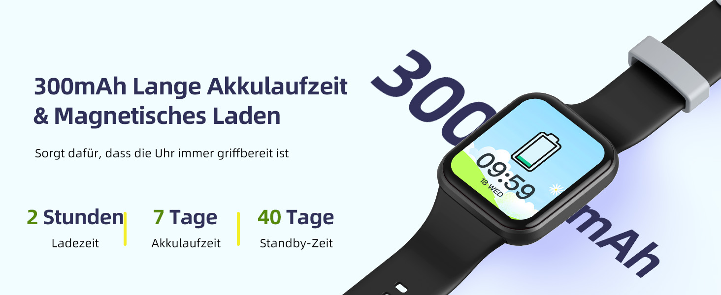Дитячий розумний годинник Parsonver, 1.69' - фітнес-трекер з пульсометром, монітором сну, IP68, 20 спортивних режимів, для дітей 6-12 років, чорний