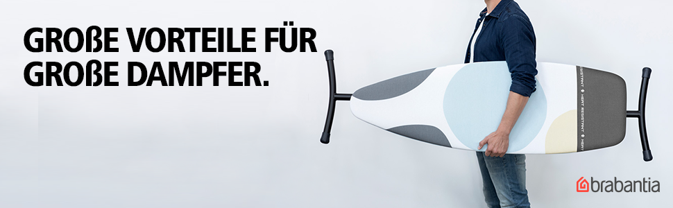 Прасувальна дошка Brabantia Bügelbrett D для парогенератора з термостійкою поверхнею, регульована висота, міцний каркас, Spring Bubbles, 135 x 45 см