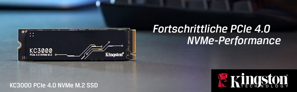 SSD Kingston KC3000 2TB PCIe 4.0 NVMe M.2 - Швидкий накопичувач для ПК та ноутбуків