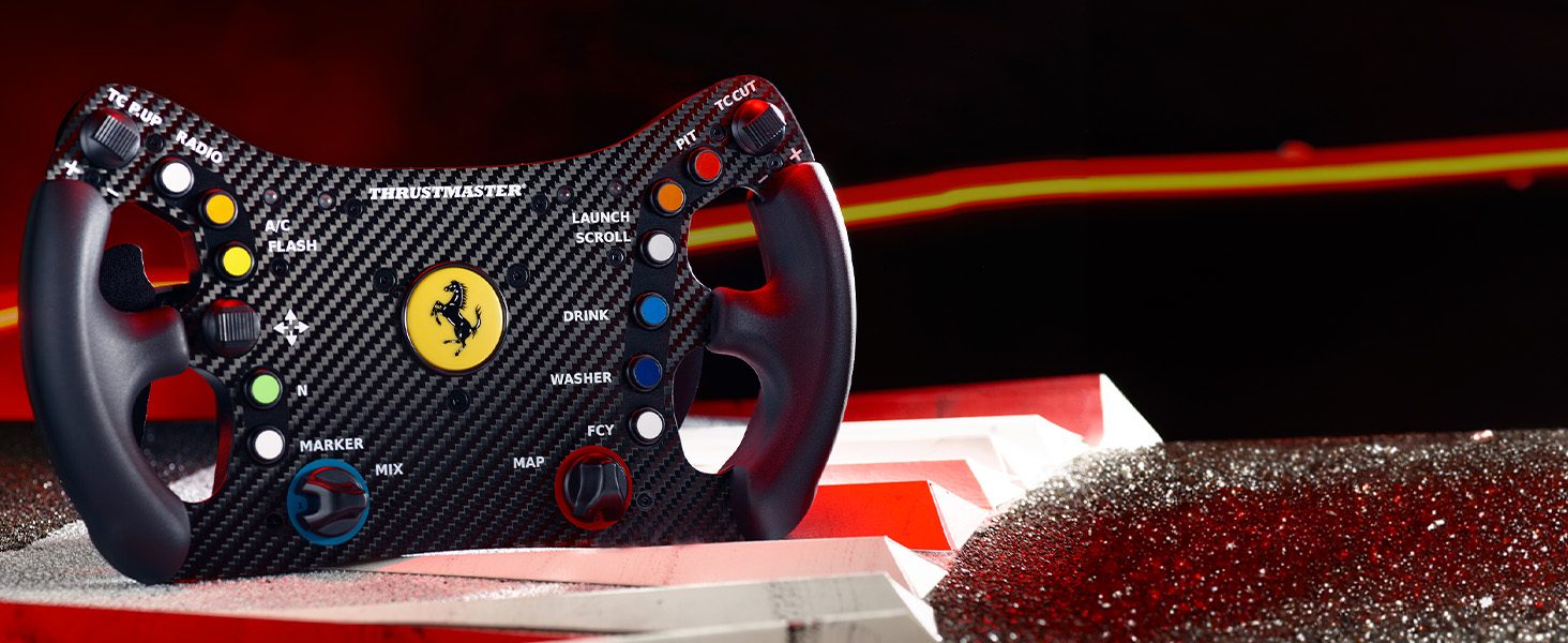 Кермо Thrustmaster Ferrari 488 GT3 - офіційно ліцензоване, для PC, PS5, PS4, Xbox Series X|S, Xbox One
