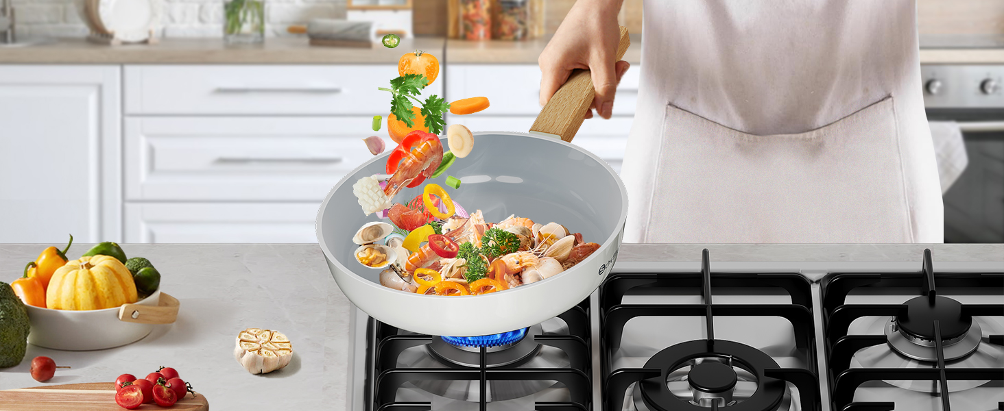 Scheffler Nonstick Fry Pan Set - 20/24/28cm - Compatible with All Cooktops