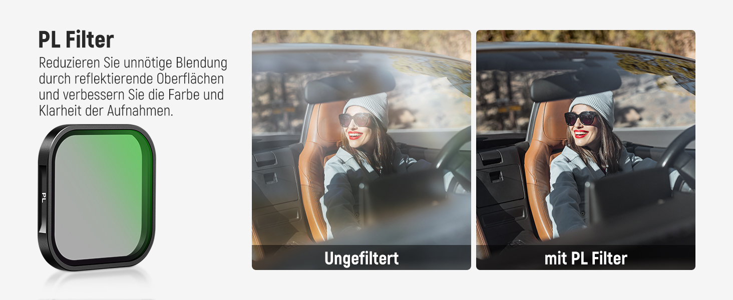 Набір фільтрів ND та CPL NEEWER для Insta360 Ace Pro (4 шт.) - ND16, ND32, ND64, CPL