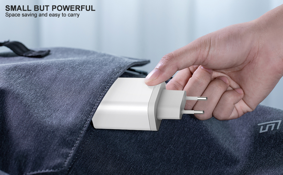 Мережевий адаптер USB C 40W 4-портовий: зарядка для iPhone, iPad, Galaxy та інших пристроїв