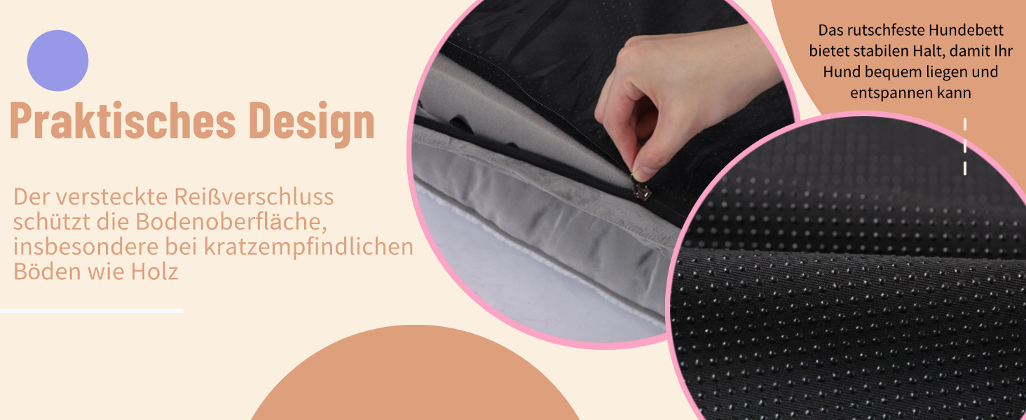 Клітка-ліжко для собак середніх порід, ортопедичне, знімний чохол, колір хакі, 75x50x15 см та 90x65x18 см