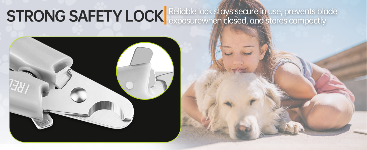 Професійна нігтьова шарикова пилка для собак та котів з високоякісною пільцювальною пилкою з нержавіючої сталі та надгострими лезами з нержавіючої сталі 4Cr13 для маленьких, середніх та великих порід