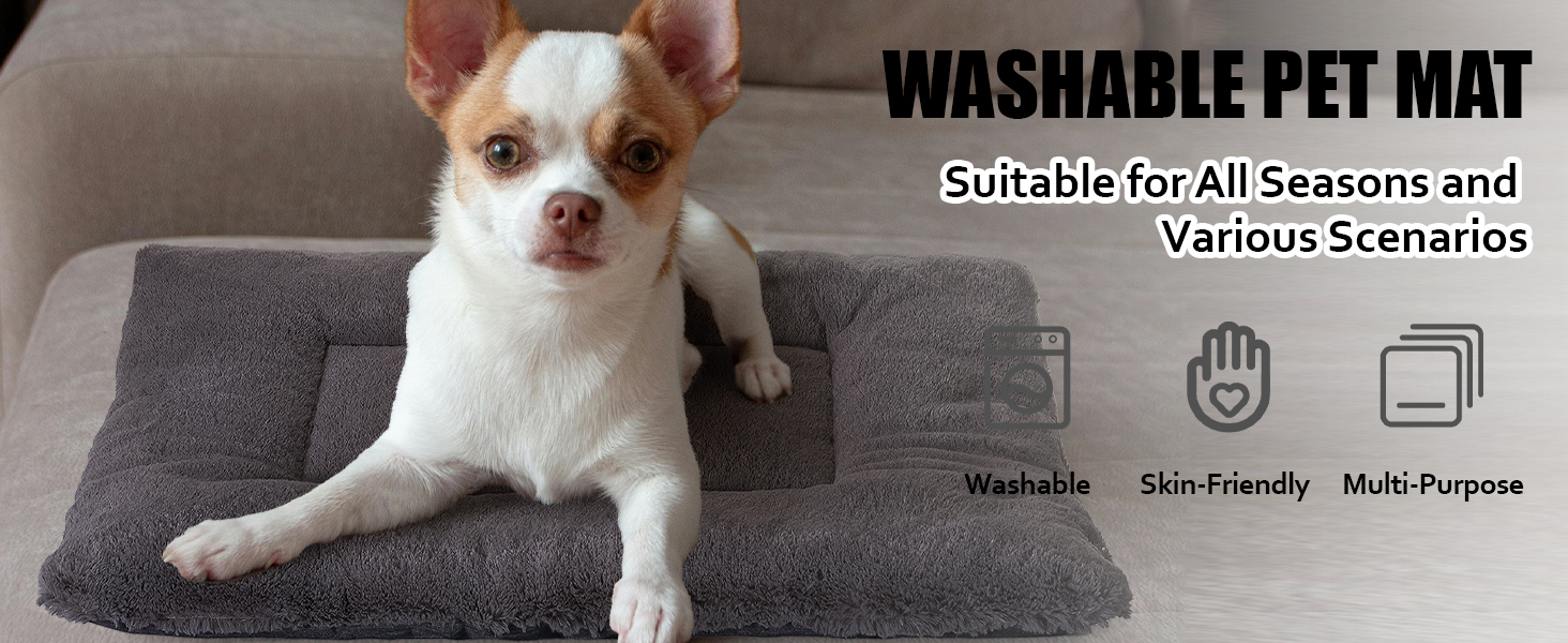 Лежанка для собак Petschat, 61 x 46 см, сіра - водонепроникна підстилка для собак та котів