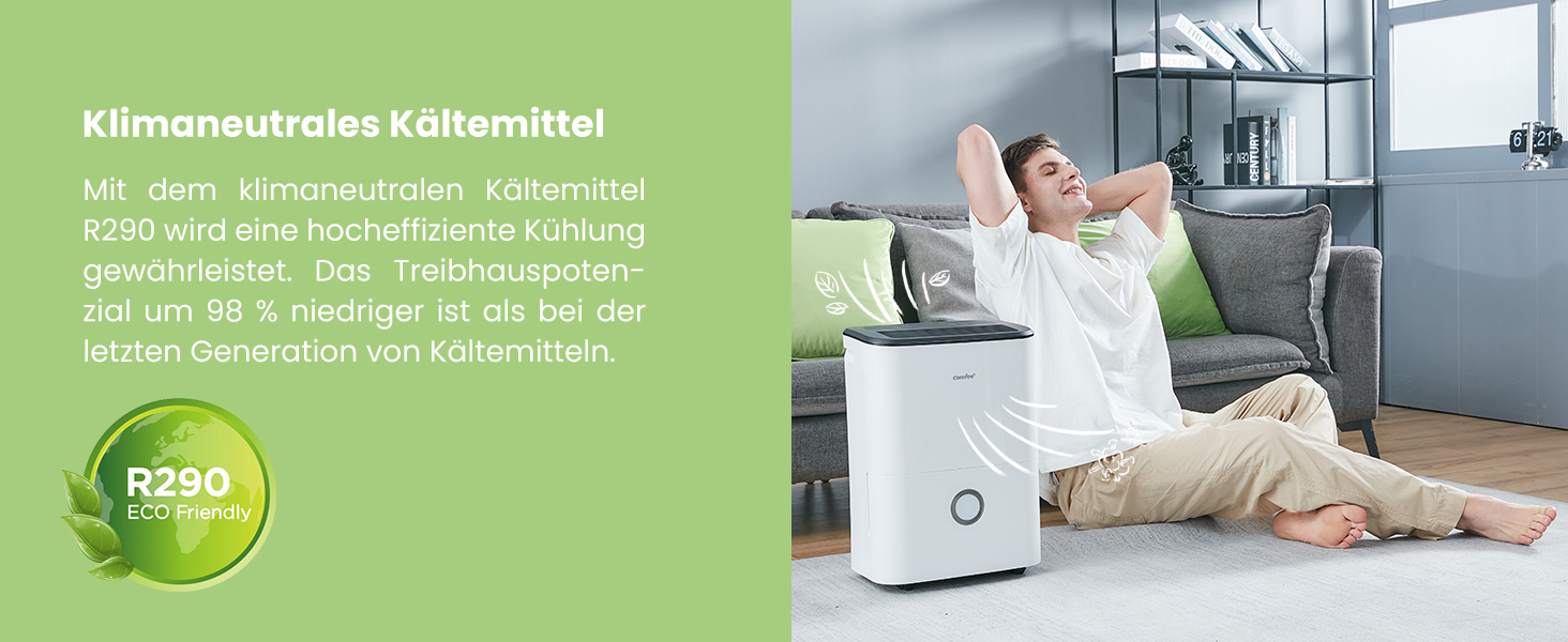 Зволожувач повітря COMFEE' MDDF-20DEN7: 20л/день, 40м², 3 режими, таймер, 3л бак