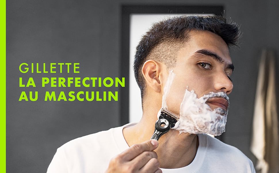 Чоловіча бритва Gillette Labs з ексфоліаційною смужкою Champion Gold, багаторазовий станок та 1 змінна касета для комфортного гоління обличчя