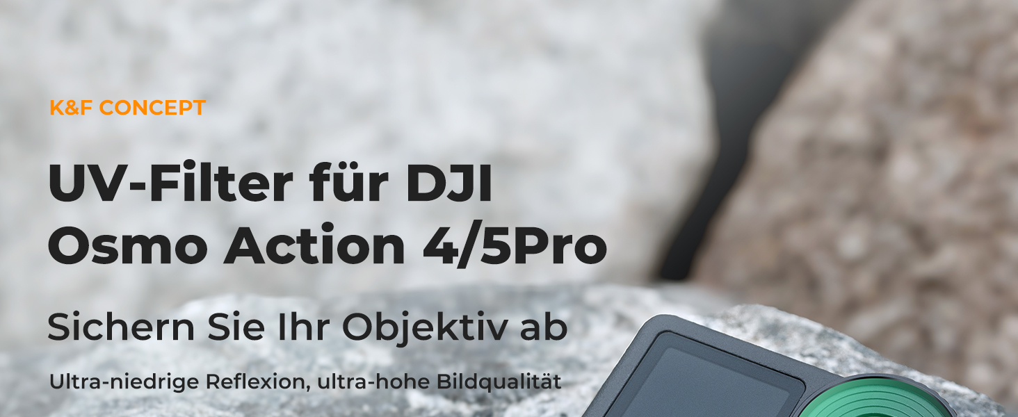 Фільтри K&F Concept ND/CPL для DJI Osmo Action 4/5 PRO: набір 4 шт. (ND8, ND16, ND32, CPL)