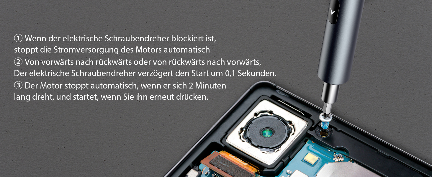 Електричний набір викруток ORIA, 51 в 1: міні-шуруповерт з 48 свердлами S2, набір для ювелірів, акумуляторний, USB, магнітний, 3 рівня моменту для телефону, годинника, камери