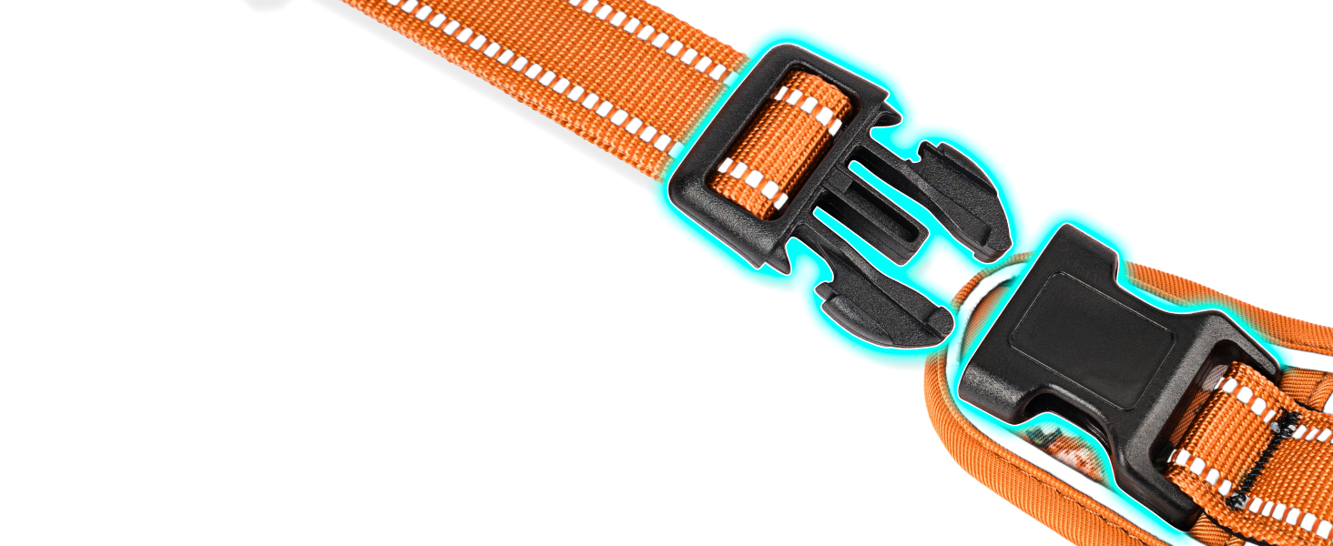 Шлейка для собак HEELE з поглинанням ривка, світловідбиваюча, для середніх собак, з м'яким ручним захопленням, коричнева, розмір M (L - обхват грудей: 43-86 см)