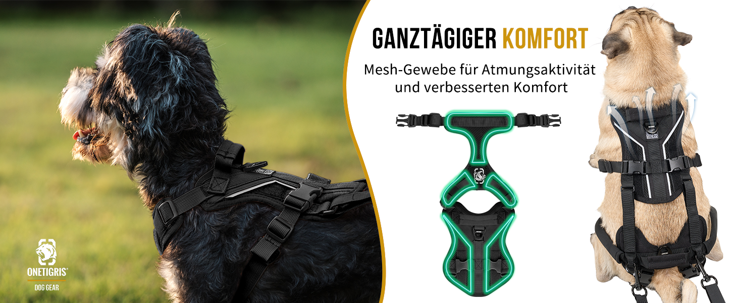 Шлейка для собак OneTigris Hopper для підтримки та реабілітації, чорна, XS (3-5 кг)