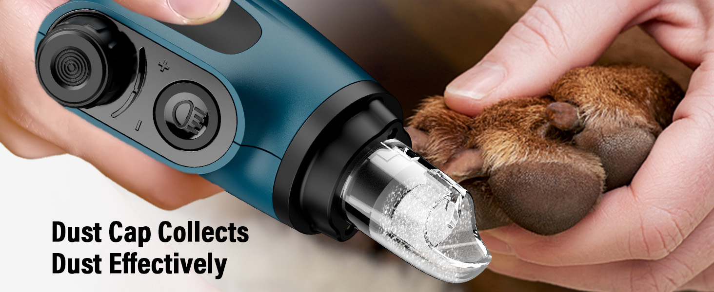 Шліфувальник кігтів для собак Casfuy Smarter Krallenschleifer – 6 режимів, LED-підсвітка, тихий, акумуляторний, для собак та котів