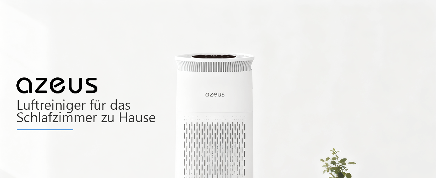 MEGAWISE Повітряний Очищувач для великих приміщень до 100 м², HEPA фільтр H13, датчик якості повітря, нічний режим