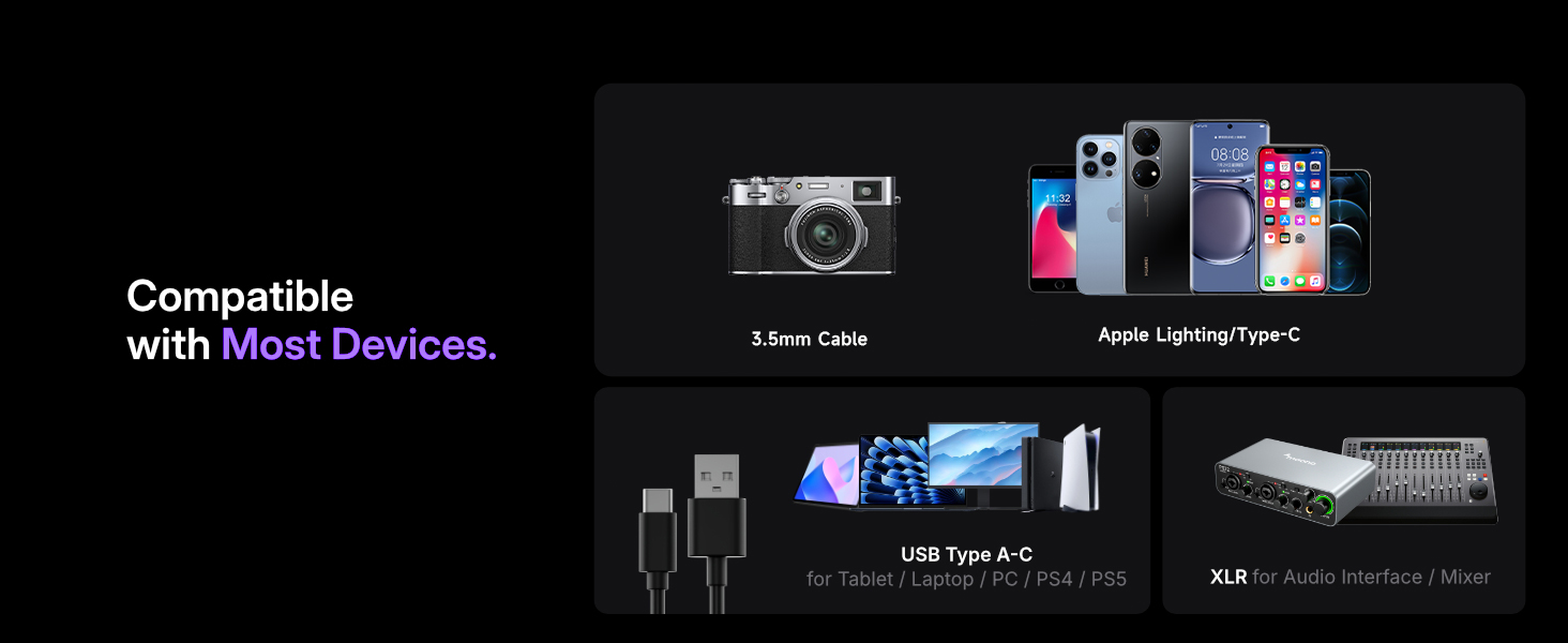 Професійний USB/XLR мікрофон Mailangshi для подкастів, стрімінгу та ігор з RGB підсвіткою та металевим корпусом