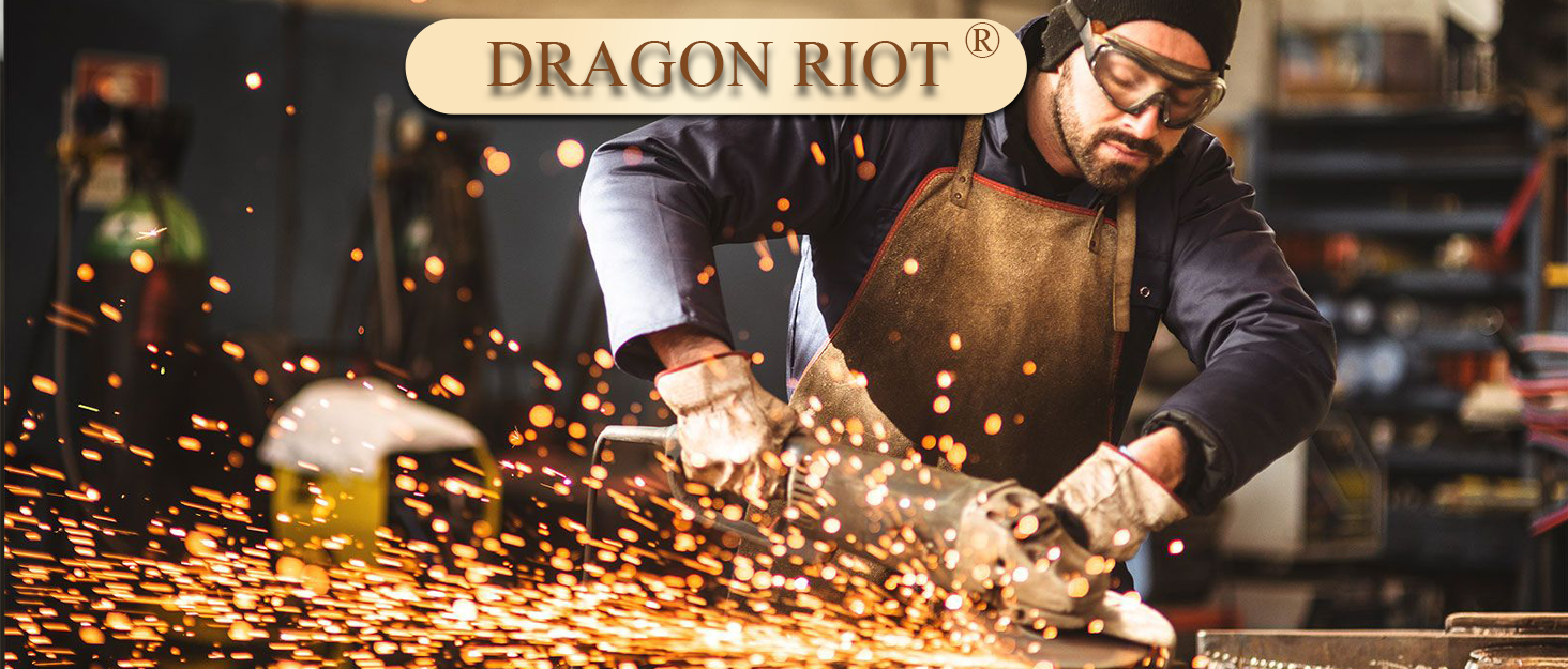 Японський кухонний ніж Dragon Riot: міцний кухонний ніж для професіоналів та любителів, ручна робота, з шкіряною піхвою. Ідеальний подарунок на Різдво.