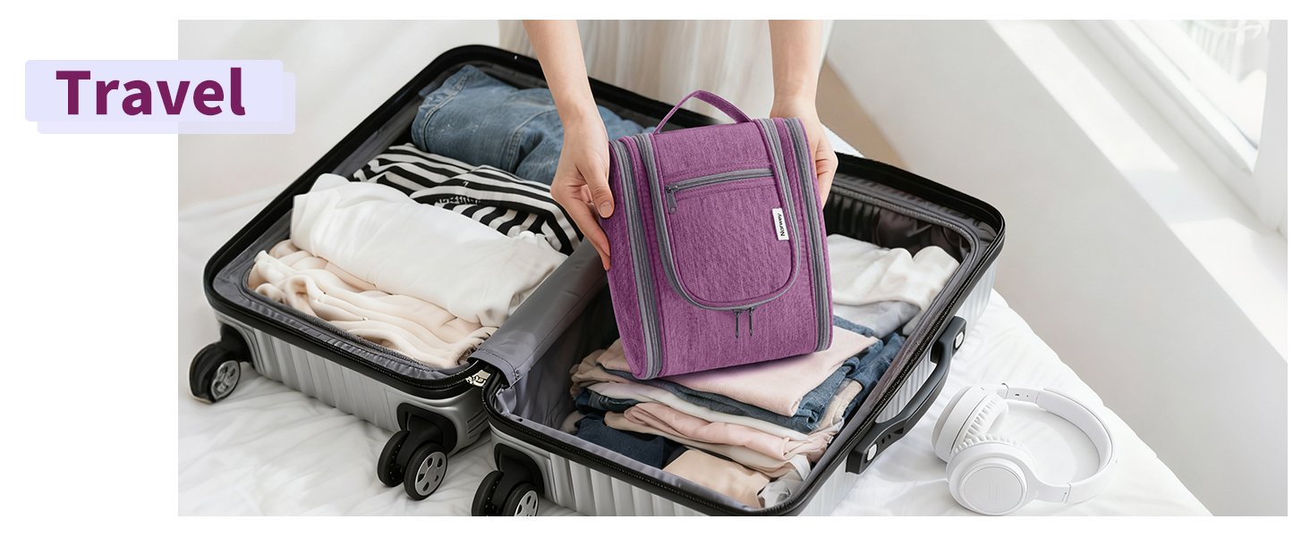 Косметичка для подорожей Narwey Klein: жіноча та чоловіча, для дітей, рожева (компактна)