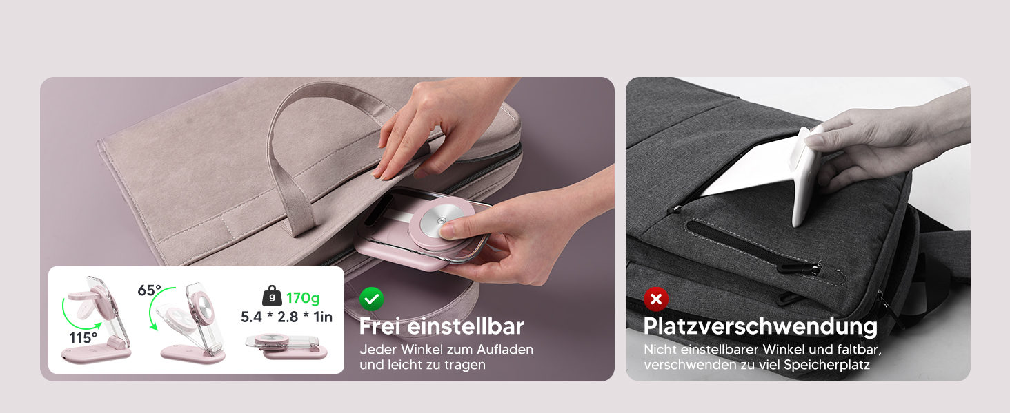 Зарядний пристрій MagSafe 3-в-1 для iPhone та Apple Watch/AirPods (Рожевий)