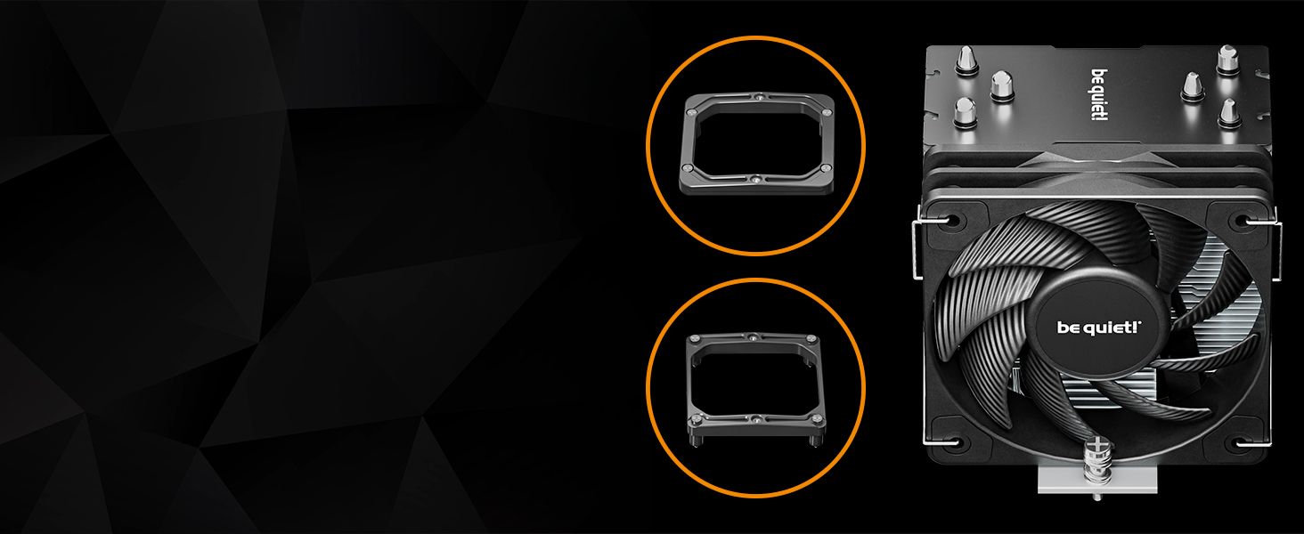 be quiet! Кулер для процесора Pure Rock Slim 3: висока продуктивність, 4 heatpipes, вентилятор 120mm PWM