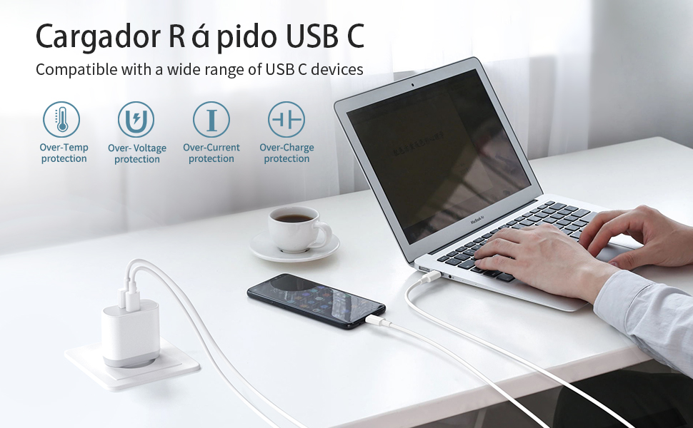 Зарядний адаптер USB-C 20W Mcukdae 01 - Заміна для iPhone, Galaxy та інших смартфонів