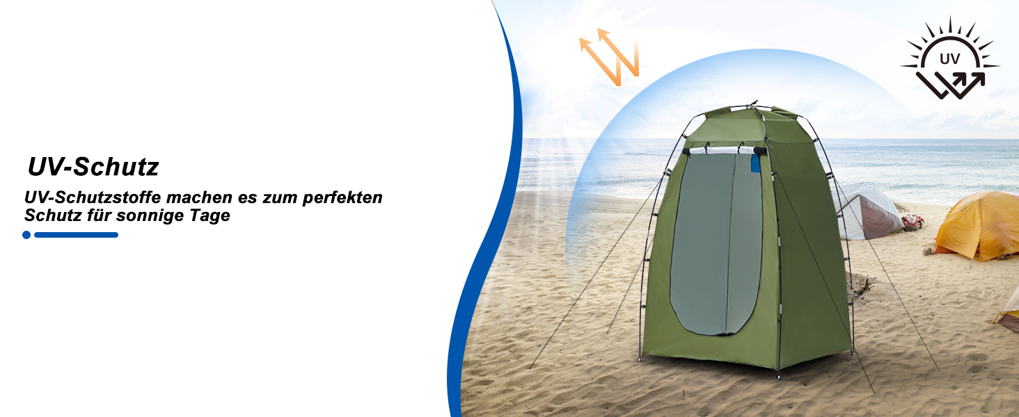 CLIPOP Pop-Up Tent - Waterproof, Lightweight, 1-Layer Spring Camping Tent - Easy Setup for Beach, Hiking, Festival & Outdoor Use (Green)