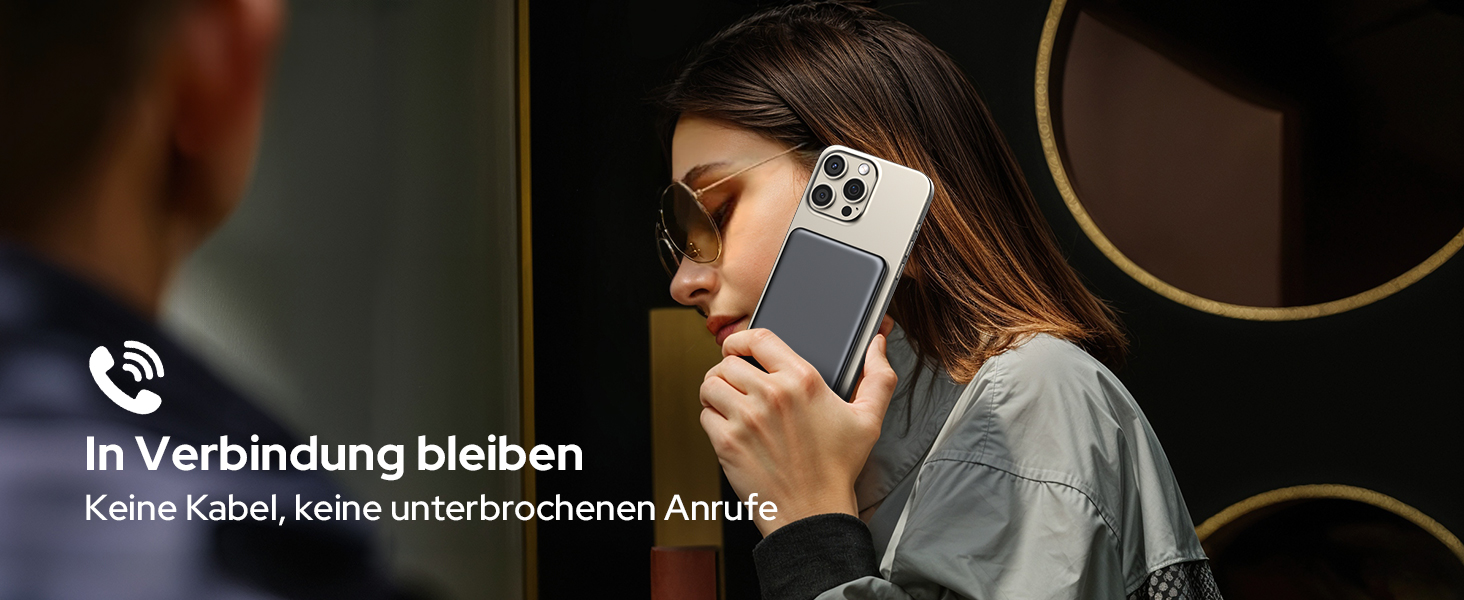 Powerbank TRKOY MagSafe 5000mAh з бездротовою зарядкою та USB-C, сірий колір, для iPhone 17/16/15/14/13/12