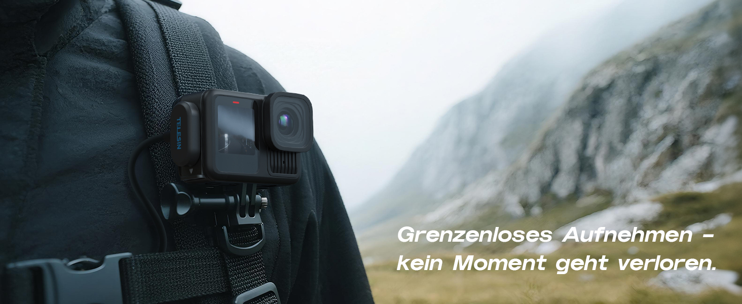 Зарядний пристрій для GoPro Hero 13 Black — 3-канальний заряд для акумуляторів з швидкою зарядкою, USB-C кабель. Сумісний з GoPro Hero 13 Black, оригінальний акумулятор (без акумулятора). Для Hero 9-13