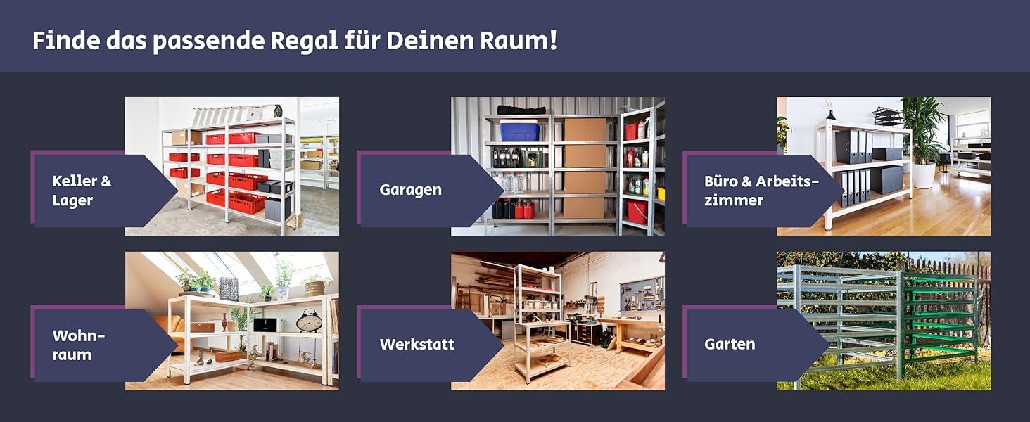 Shelfplaza® Heavy-Duty Metal Shelving Unit