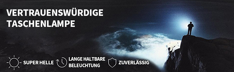 LED ліхтар надпотужний 3300 люмен, ручний, з регулюванням фокусу для кемпінгу, туризму та активного відпочинку