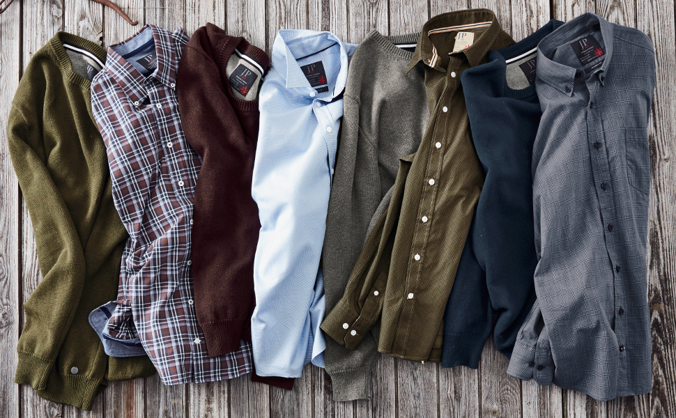 Чоловіча в'язана жилетка/кардиган JP 1880 великих розмірів (L-8XL) з коміром-стійкою та блискавкою, 717032 (L, Хвойний зелений)