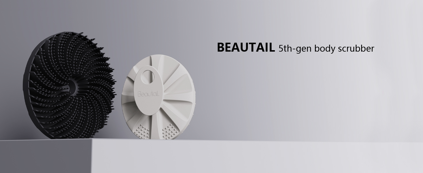 Силіконова мочалка для тіла Beautail, м'який скраб для чутливої шкіри, душова щітка, 1 шт. зірка