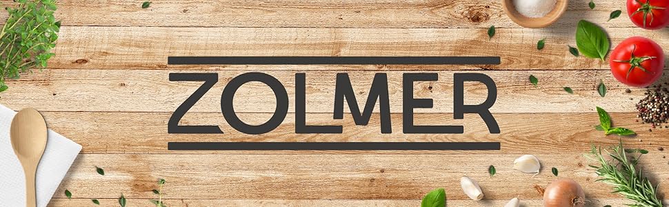 Овочевий терт для нарізання овочів ZOLMER® з регулюванням, 2 ножі для жульєну, захист пальців та підставка